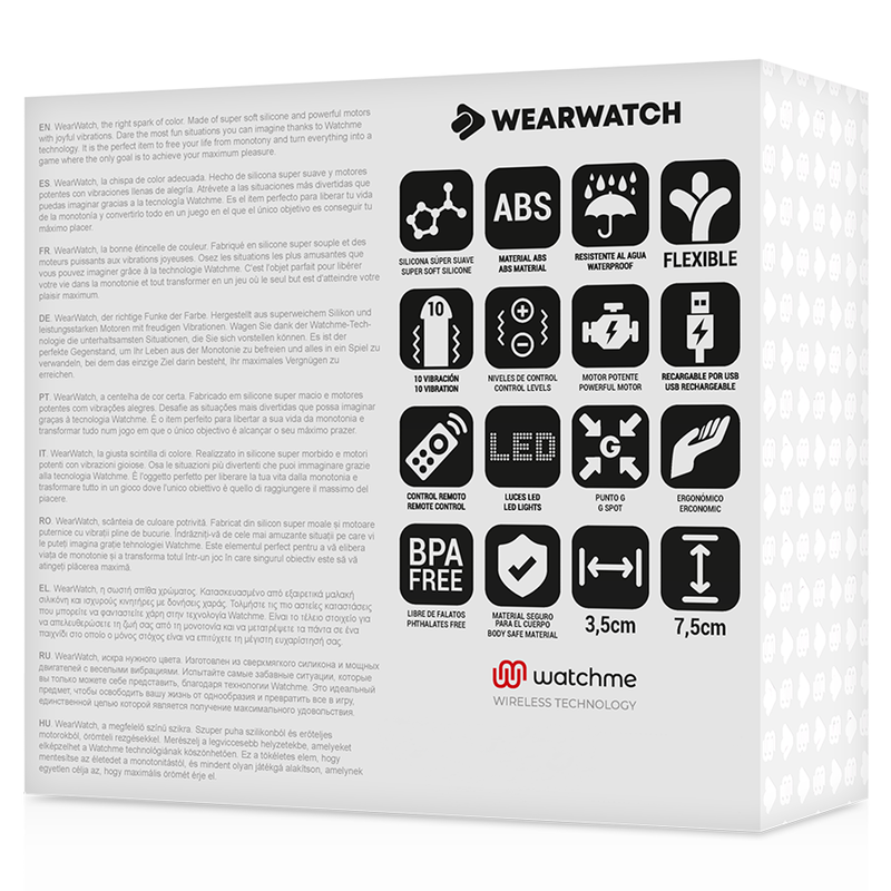 WEARWATCH - WATCHME TECHNOLOGIE TÉLÉCOMMANDE UF FUCHSIA / EAU DE MER