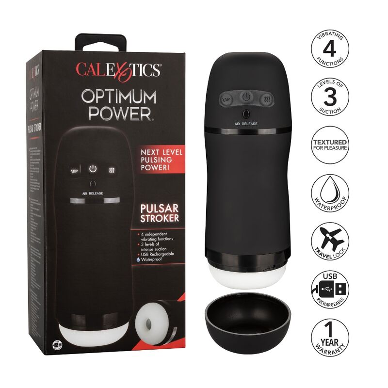 CALEXOTICS - MASTURBATEUR À ASPIRATION VIBRANTE À PUISSANCE OPTIMALE