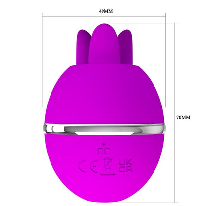 PRETTY LOVE - VIBRATEUR ROND EN SILICONE GEMINI BALL VIOLET