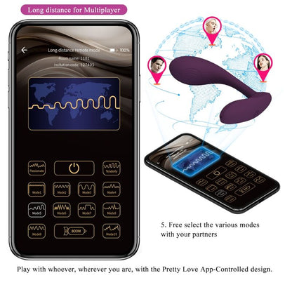 PRETTY LOVE - BAIRD APPLICATION LILA RECHARGEABLE G-SPOT 12 VIBRATIONS