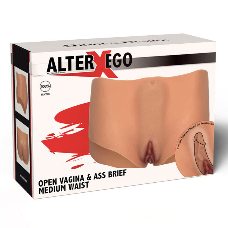 DÉSIR CACHÉ - ALTER EGO VAGIN ET FESSES OUVERTS CULOTTE TAILLE MOYENNE CHAIR