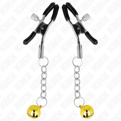 KINK - PINCES À METON PENDENTIF JINGLE BELL OR 6 CM