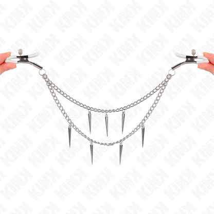 KINK - PINCES À METELIER AVEC CHAÎNES À POINTES 30 CM