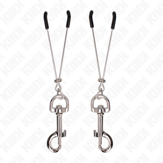 KINK - PINCE À METON CROCHET FIN ARGENT 7 CM