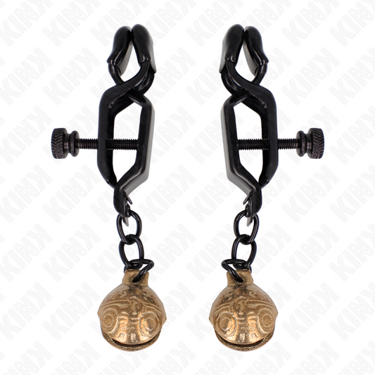 KINK - PINCES À METELONS STYLE CLOCHE NOIR 7 CM