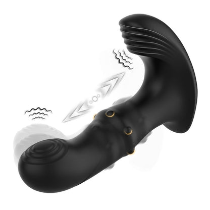 ARMONY - VIBRATEUR DE PROSTATE ANAL AVEC TÉLÉCOMMANDE NOIR