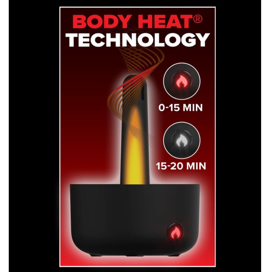 PDX ELITE - MASTURBATEUR AUTOMATIQUE MILK ME HOTTER AVEC VIBRATION À EFFET DE POUSSÉE ET DE CHALEUR