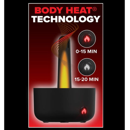 PDX ELITE - MASTURBATEUR AUTOMATIQUE MILK ME HOTTER AVEC VIBRATION À EFFET DE POUSSÉE ET DE CHALEUR