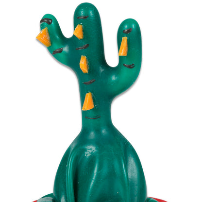 CONDOMERIE - PRÉSERVATIFS FANTAISIE PEINTS À LA MAIN CACTUS COLLÉS