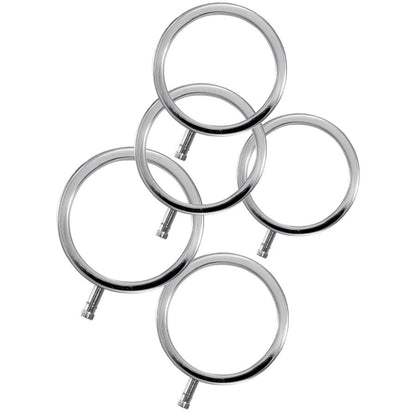 ELECTRASTIM - ELECTRARINGS ANNEAUX PÉNIS EN MÉTAL PACK DE 5