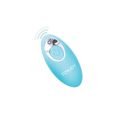 TOYJOY - HAPPINESS IM SO EGGCITED VIBRATEUR TÉLÉCOMMANDE BLEU