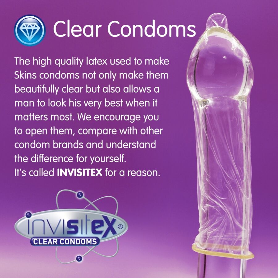 SKINS - PACK DE 4 PRÉSERVATIFS EXTRA LARGES PREMIUM