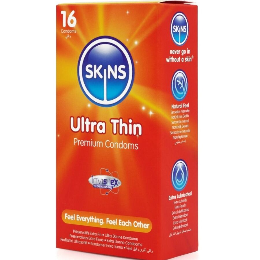 SKINS - PACK DE 16 PRÉSERVATIFS ULTRA FINS PREMIUM