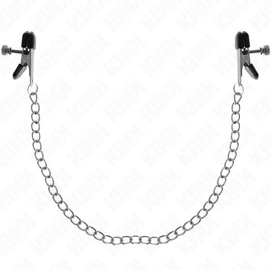 KINK - PINCES À TAMELON CHAÎNE PLATE ARGENT 34 CM