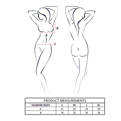 PASSION - BODY VELMORE BLEU L/XL