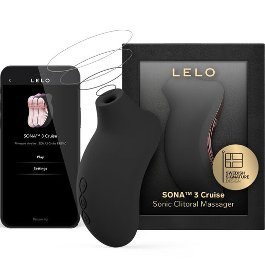 LELO - SONA 3 CRUISE MASSEUR CLITORAL SONIQUE NOIR