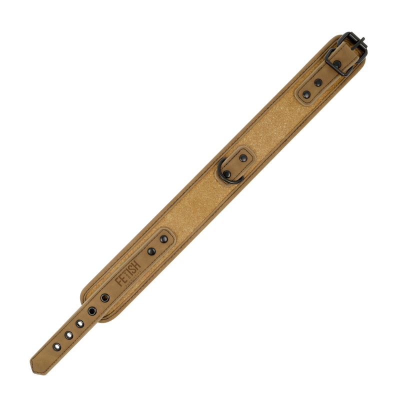 FETISH SUBMISSIVE ORIGIN - COLLIER CHAÎNE DOUBLÉE DE NÉOPRÈNE